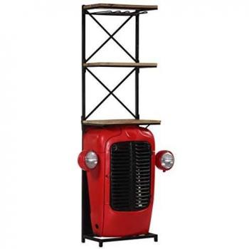 Tractor Wine Cabinet 49x31x172 cm Solid Mango Wood