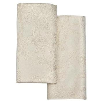 Cream Snowflake Embossed Napkins – Celebright 17x17 (8-Pack)