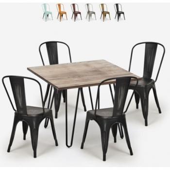 Mobilier de jardin vintage 4 personnes