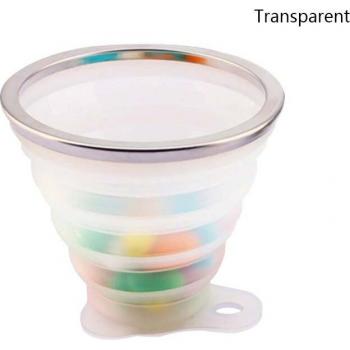 Couvercle protecteur en silicone pour tasse pliante, sans poussière