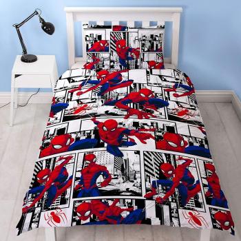Spiderman Metropolis Bettbezug für Einzelbett – zweiseitige Wendeoption + Kissenbezug