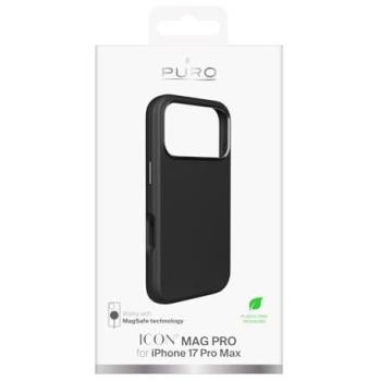 Coque Puro Pro Max 17 – Protection anti‑choc, noire – Code PUIPC17P69ICONMPBLK