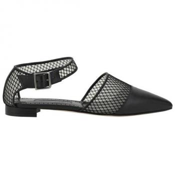 Manolo Blahnik Ballerines Jatelah en noir taille IT 39