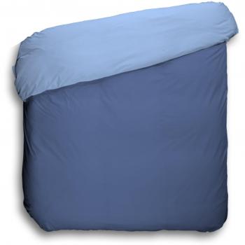 Housse de Couette Réversible 150 x 220 cm Bleu Marine