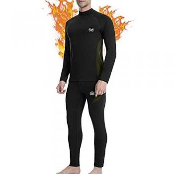 Traspirante Set MEETWEE Intimo Uomo Maniche Lunghe Sportive