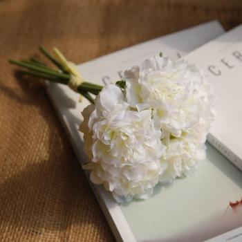 Bridal Silk Flower Arrangement with Hydrangeas