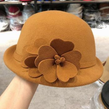 English Style Black Fedora Hat