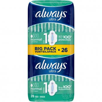 Always Ultra Normal With Wings Size 1 26 Pads