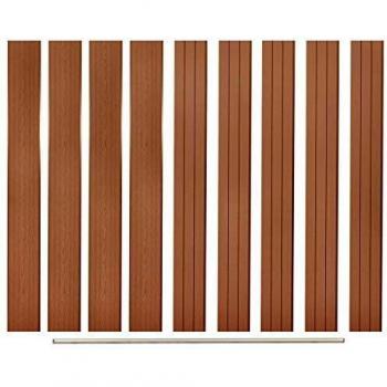 VidaXL Fence Board Replacements, WPC, 9 pieces, 170 cm, Brown