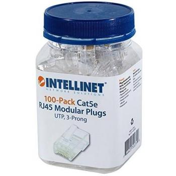 Intellinet 502399 UTP RJ45 Modular Cable Terminals – 100‑Piece, White