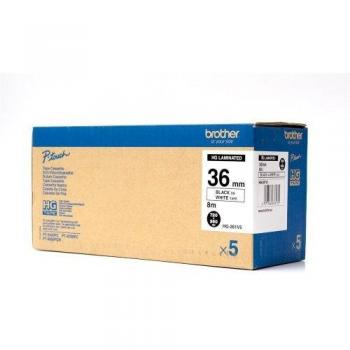 Brother HG251V5 Nastro Laminato per Stampante 3.60 cm Nero