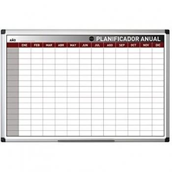 Planificador Anual con Marco de Aluminio 90 x 60 cm