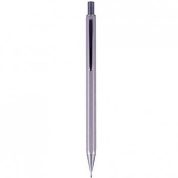 Portaminas 0.5mm Cuerpo Metálico Textura Soft Goma de Borrar 16 Unidades