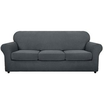 MAXIJIN 4 Piece Pet Friendly Sofa Slipcover