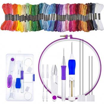 Complete 62-Piece Embroidery Tool Set