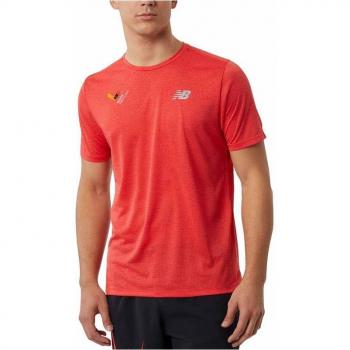 Camiseta New Balance Impact Run Naranja XL