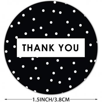 1 Inch Zwart-wit Afdichtsticker