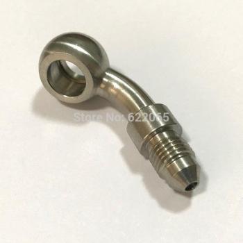 Conector de freno de alto rendimiento, BANJO 45 grados a macho AN3/AN3 10,2 mm, acero inoxidable