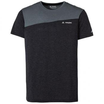 Maglietta Tecnica a Maniche Corte Vaude Sveit Uomo Nero/Bianco