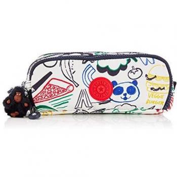 Kipling Pencil Case Gitroy, Size: 23 cm, Volume: 1 Liter, Color: Multicolor (Doodle Play Bl)
