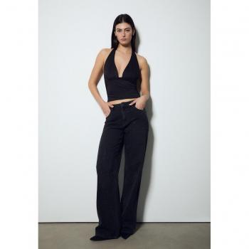 Halter Top V Nero L Stradivarius
