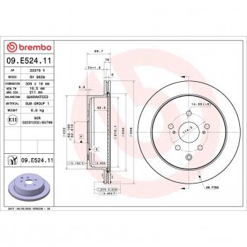 Brembo Performance Brake Disc 09.E524.11
