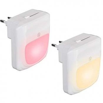 2 Lampade Notturne LED con 3 Funzioni RGB e Sensore Crepuscolare