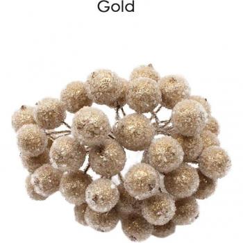 Mini Red Holly Berry Christmas Decorations