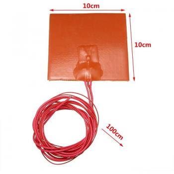 Estera de calefacción de silicona 100x100mm 12V 50W para impresoras 3D