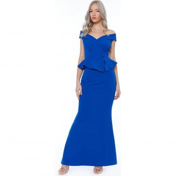 Indigo Radiance Crossover Dress
