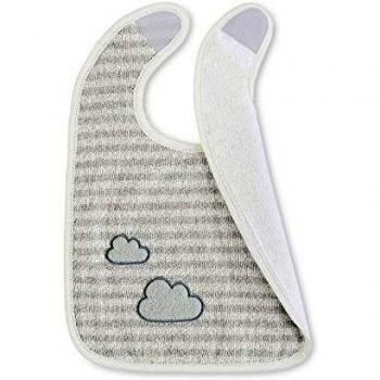 Sterntaler Bavaglino in plastica grigio con chiusura velcro