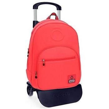Mochila Enso Basic con carro color coral