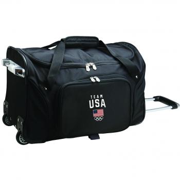 Black 22” Denco Wheeled Duffel – USA Olympic Team
