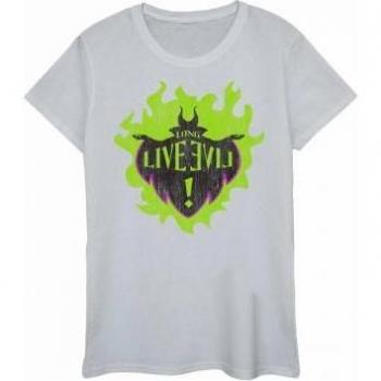 T-shirt femme Disney Maléfique Longue Vie en coton