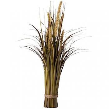 Fagot de Plantes Immaculées – Vert & Beige – 62 cm, Intérieur