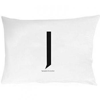 Taie d'oreiller Personnalisée Design Letters 70x50 cm J