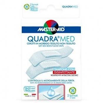 Cerotto master-aid quadra dermoattivo formati assortiti 20 pezzi
