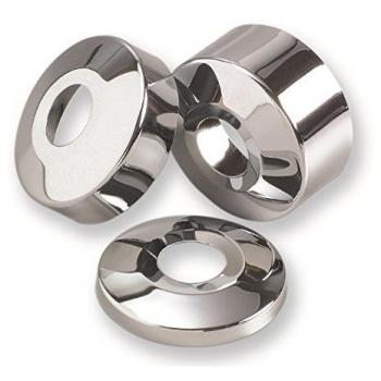 Rosone per Rubinetto Bombato a Scatola 1/2'' Ottone Cromato