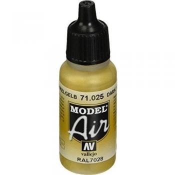 Vallejo Acrylic Paint Model Air Dark Yellow 17 ml