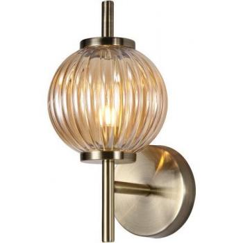 Aplique de pared Emma 1 Luz Latón envejecido 35 cm