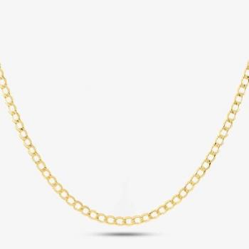 Classic 9ct Yellow Gold Curb Chain Necklace