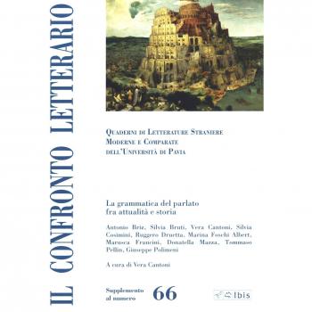 Il confronto letterario. Quaderni di letterature straniere moderne e comparate dell'Università di Pavia. Supplemento