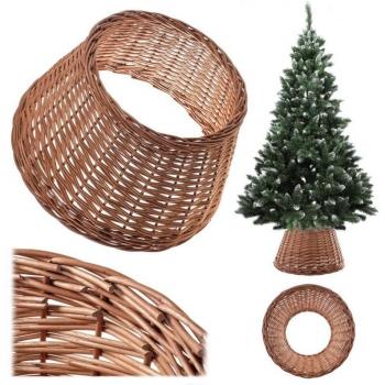 Eco‑Willow Holiday Tree Skirt – 18.3 in