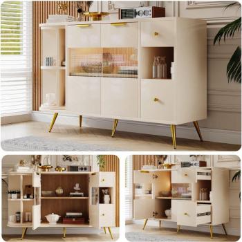 Freistehender Buffet-Schrank mit Schiebetüren