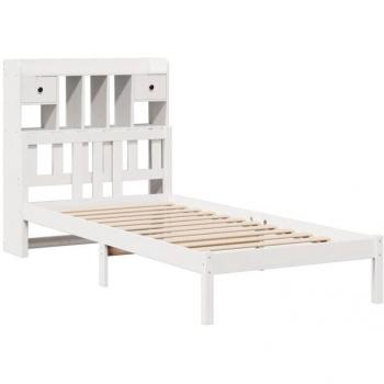 Cama Multifuncional con Estantes Integrados 90x200