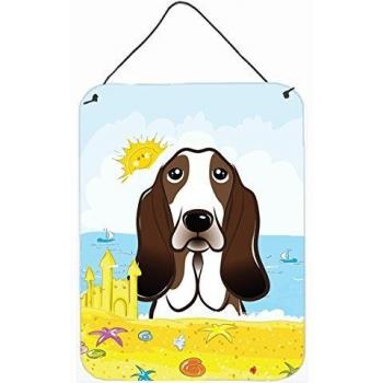 Caroline's Treasures Basset Hound Sun & Surf Canvas