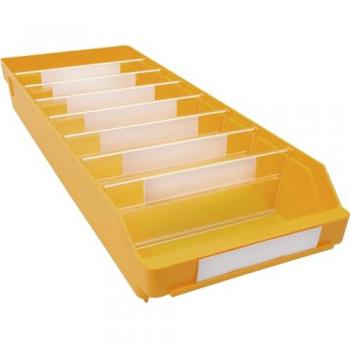 STEMO Regalkasten, hochschlagfest, Polypropylen, gelb, 600 x 240 x 95 mm, VE 15 Stk