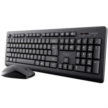 Trust Primo Wireless Keyboard and Mouse Set UK English Black