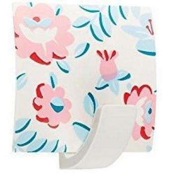 Colgador Adhesivo Floral Blanco Inofix Soporta Hasta 1kg