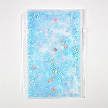 Glitter Sequins A5 A6 6-Hole Zipper Binder